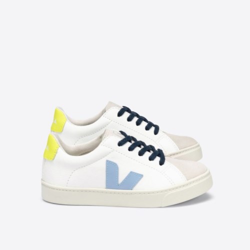 Veja Esplar Lace Chromefree Kids Trainers White UK 96985